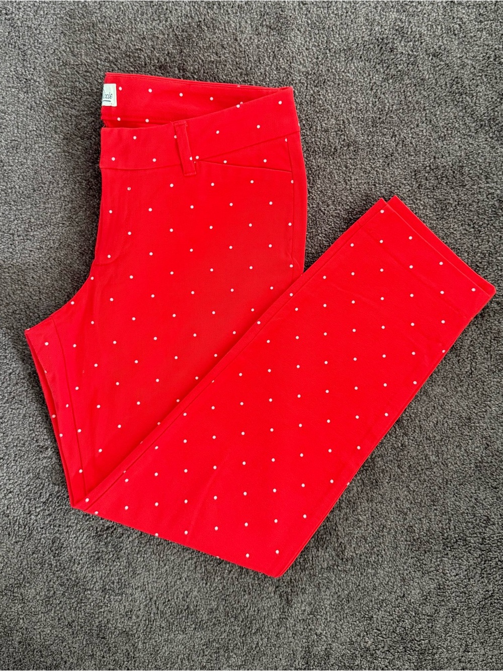 Women’s Old Navy Red & White 🔴⚪️Polka Dot “Pixie” Pants -2015 Collection-Size 8
